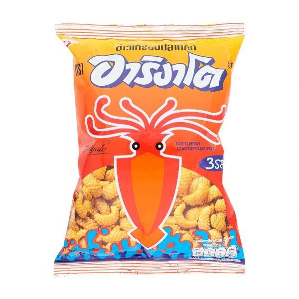 Arigato Cuttlefish Crackers Mix Spice 50gm