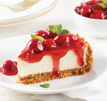 Gâteau au fromage et cerises