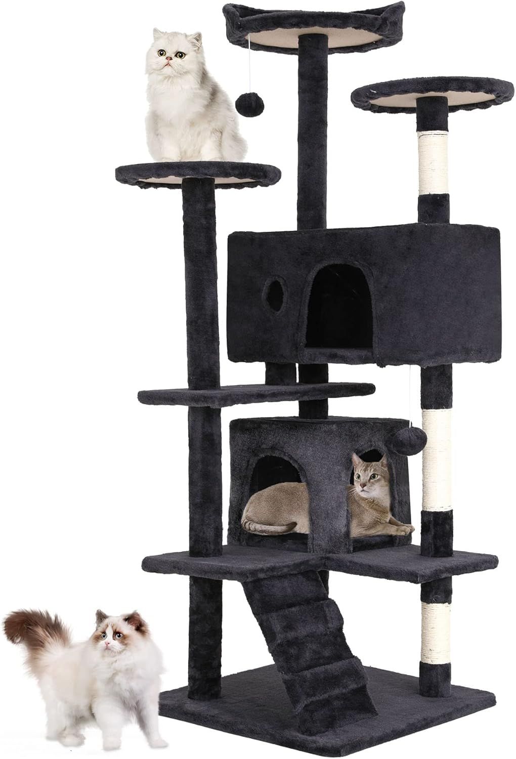 TORRE CENTRO DE ACTIVIDADES PARA GATOS DE 54"