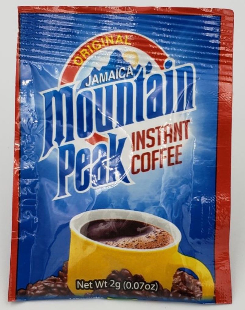 Mountain peak coffee sachet 