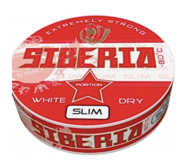 Siberia 80 Degrees Slim White Dry- 43 mg/g