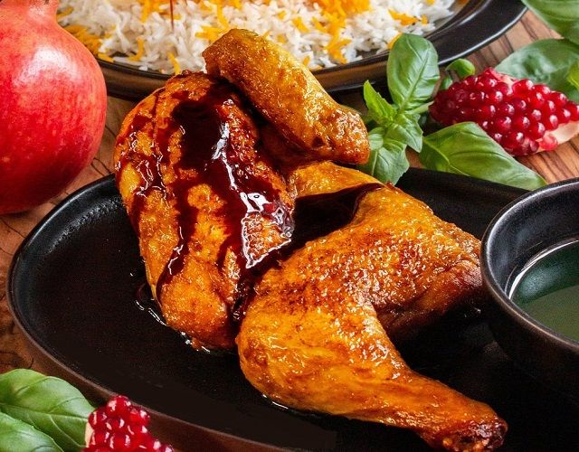 🆕 Cholo Akbar Joojeh (Persian Fried Chicken with Pomegranate Sauce) 🆕