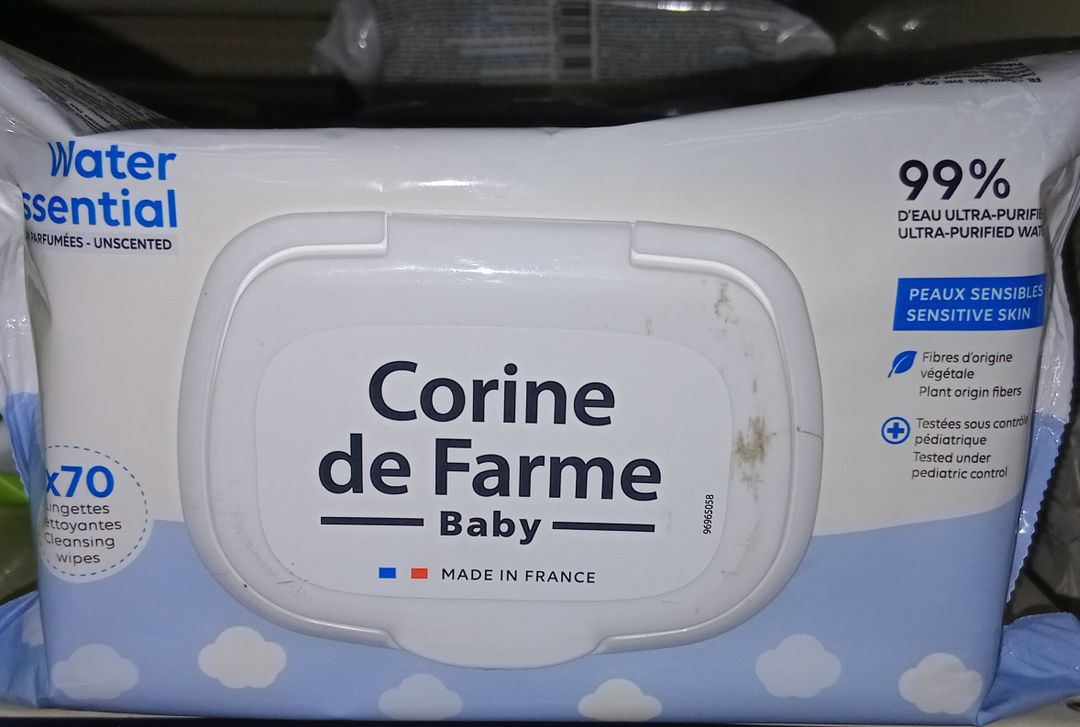 Corine De Farme  Baby Wipes Water Essenti