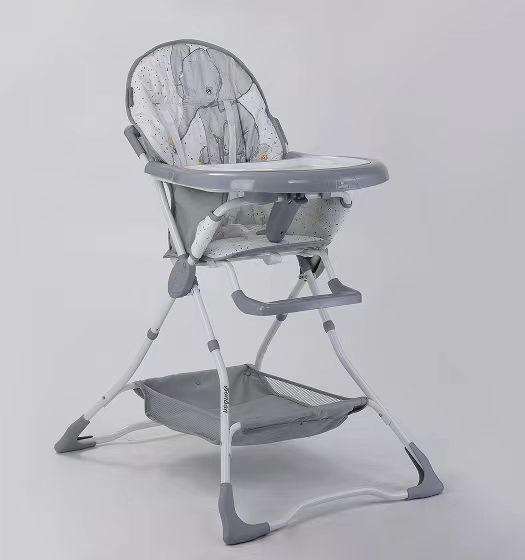 Foldable high baby feeding chair