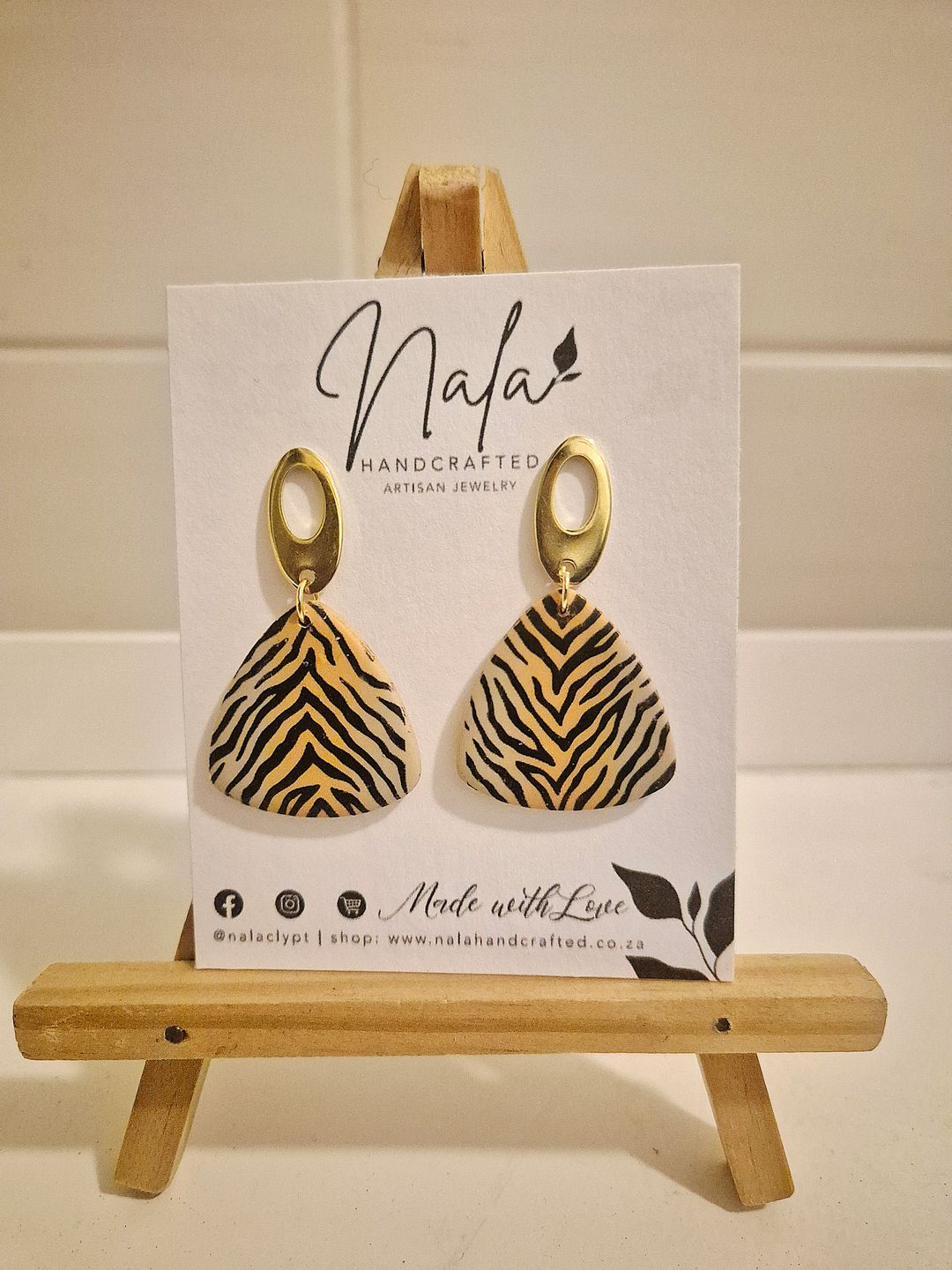 Tiger print dangle