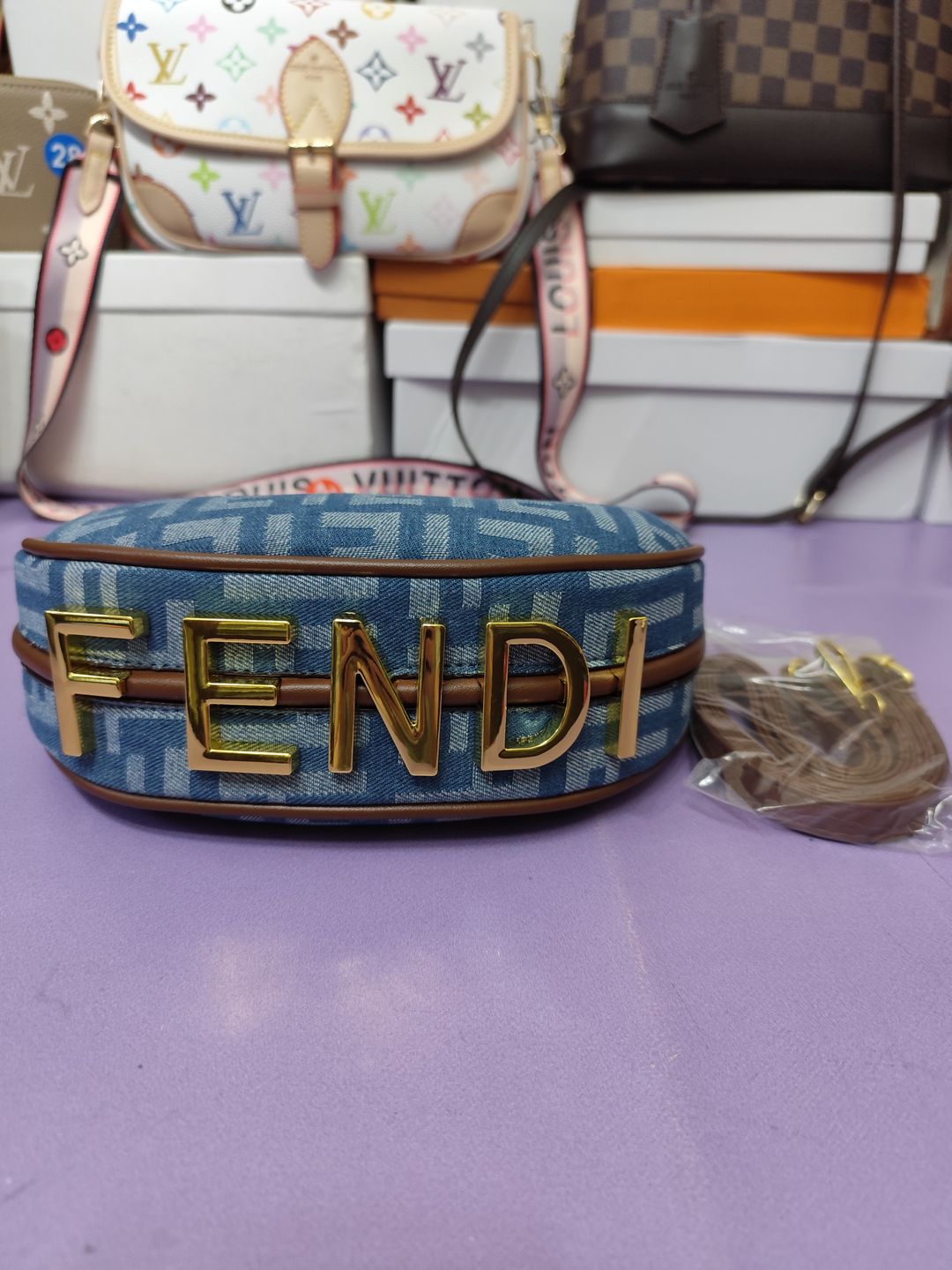 Bolsos FEN, media luna vaquero
