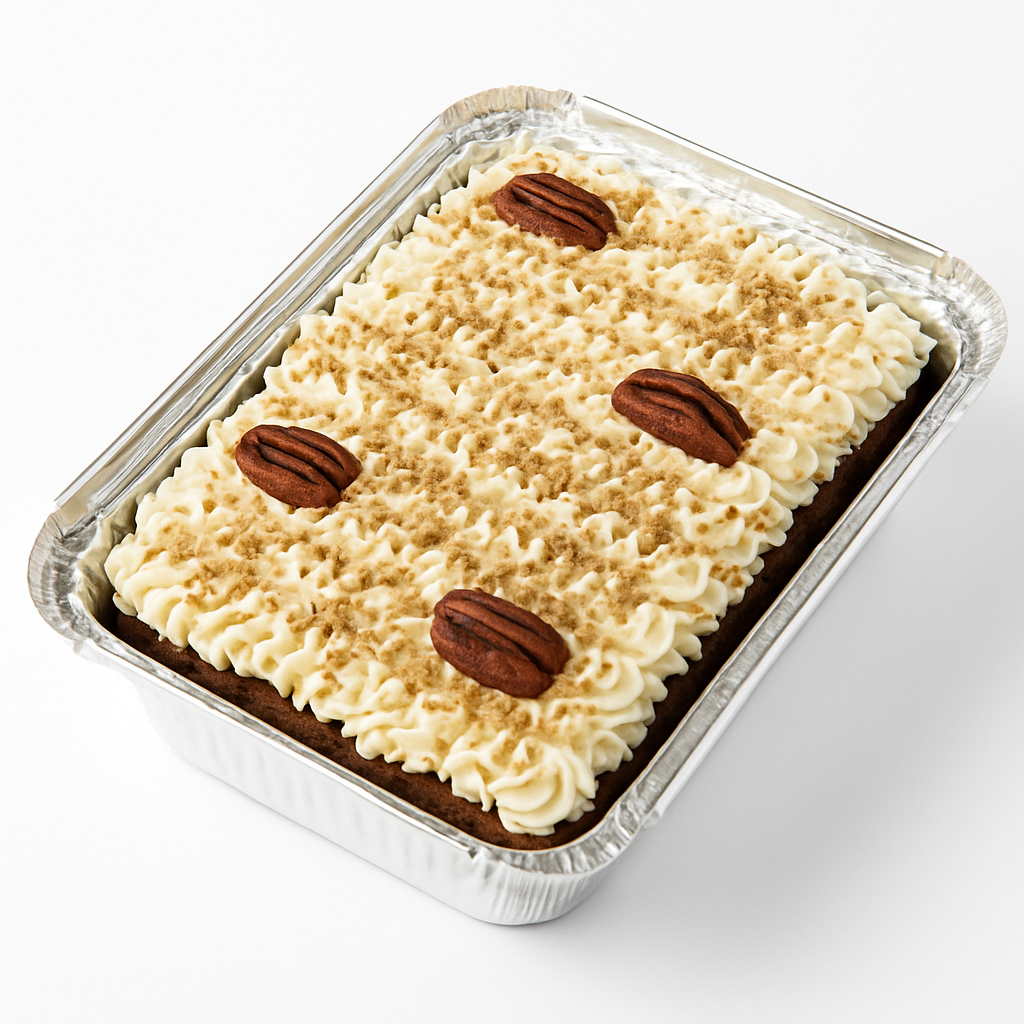 Carrot Cake (Rectangular Foil) / Pastel de Zanahoria (Molde Rectangular)