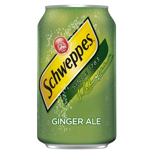 Schweppes Ginger Ale Soda, 12oz.