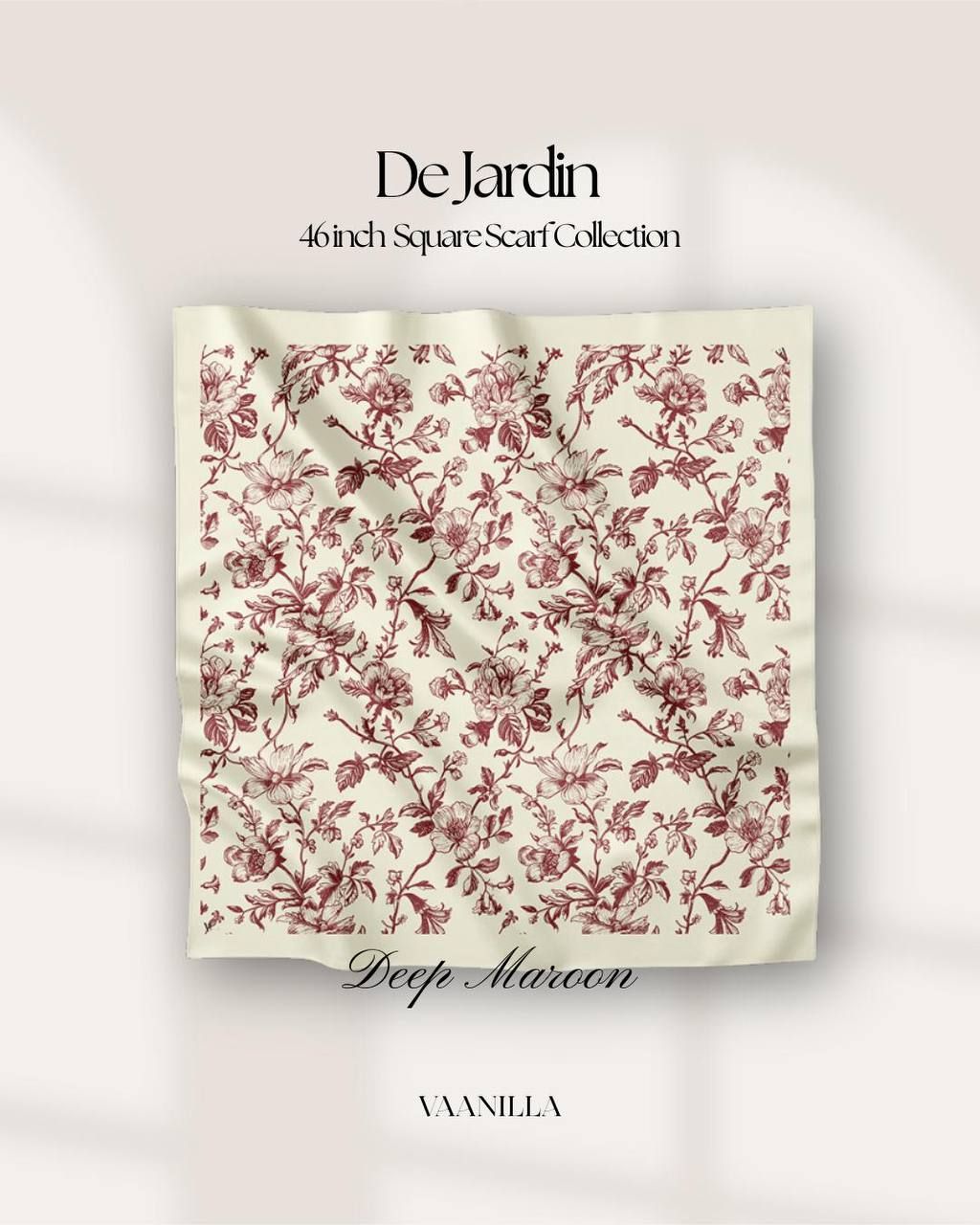 De Jardin in Deep Maroon