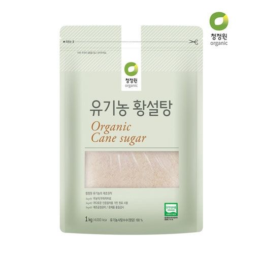청정원 유기농황설탕 ORGANIC CANE SUGAR BROWN 1kg
