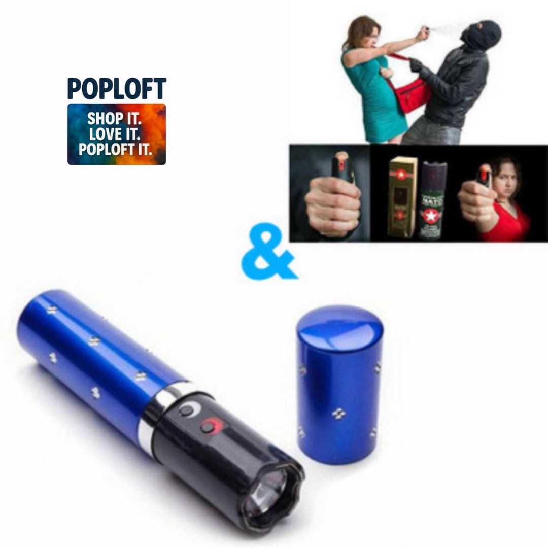 Pepper Spray & Self Defensive Electric Shock Stun Gun