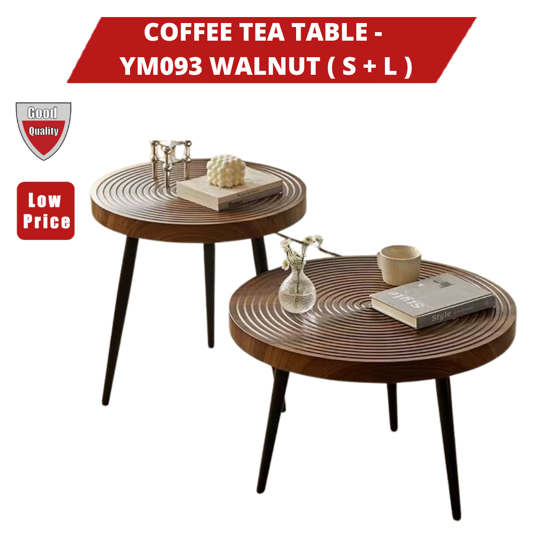 COFFEE TEA TABLE - YM093 WALNUT ( S + L )