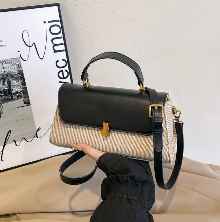 Retro Two-tone Crossbody Bag