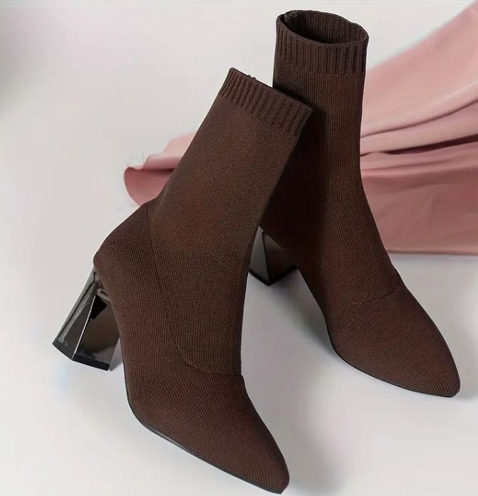 Pointed-Toe Ankle Boots