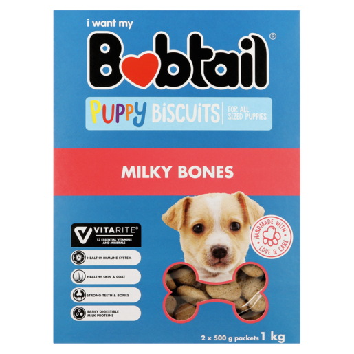 Bobtail Biscuits Milky Bones 1kg