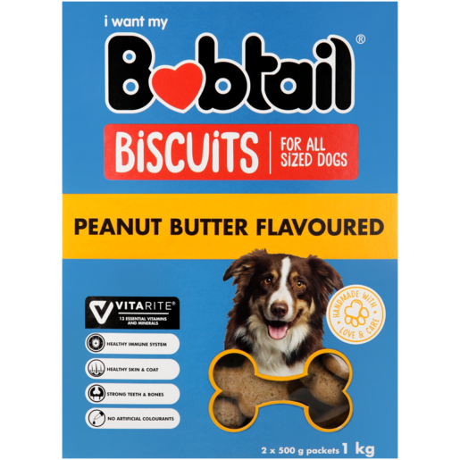 Bobtail Biscuits Peanut Butter 1kg