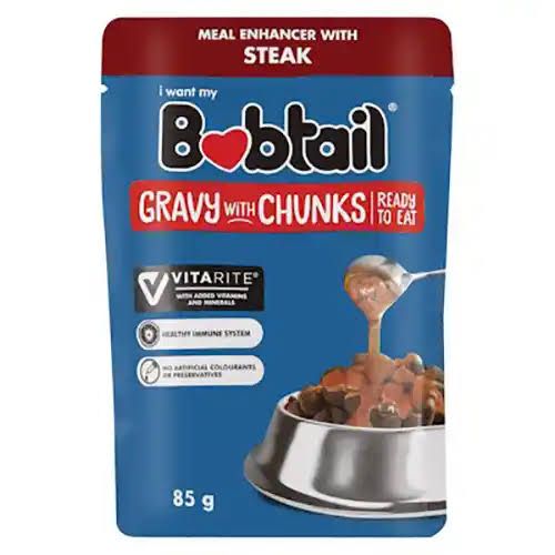 Bobtail Gravy Chunks Steak Flav. 85gr