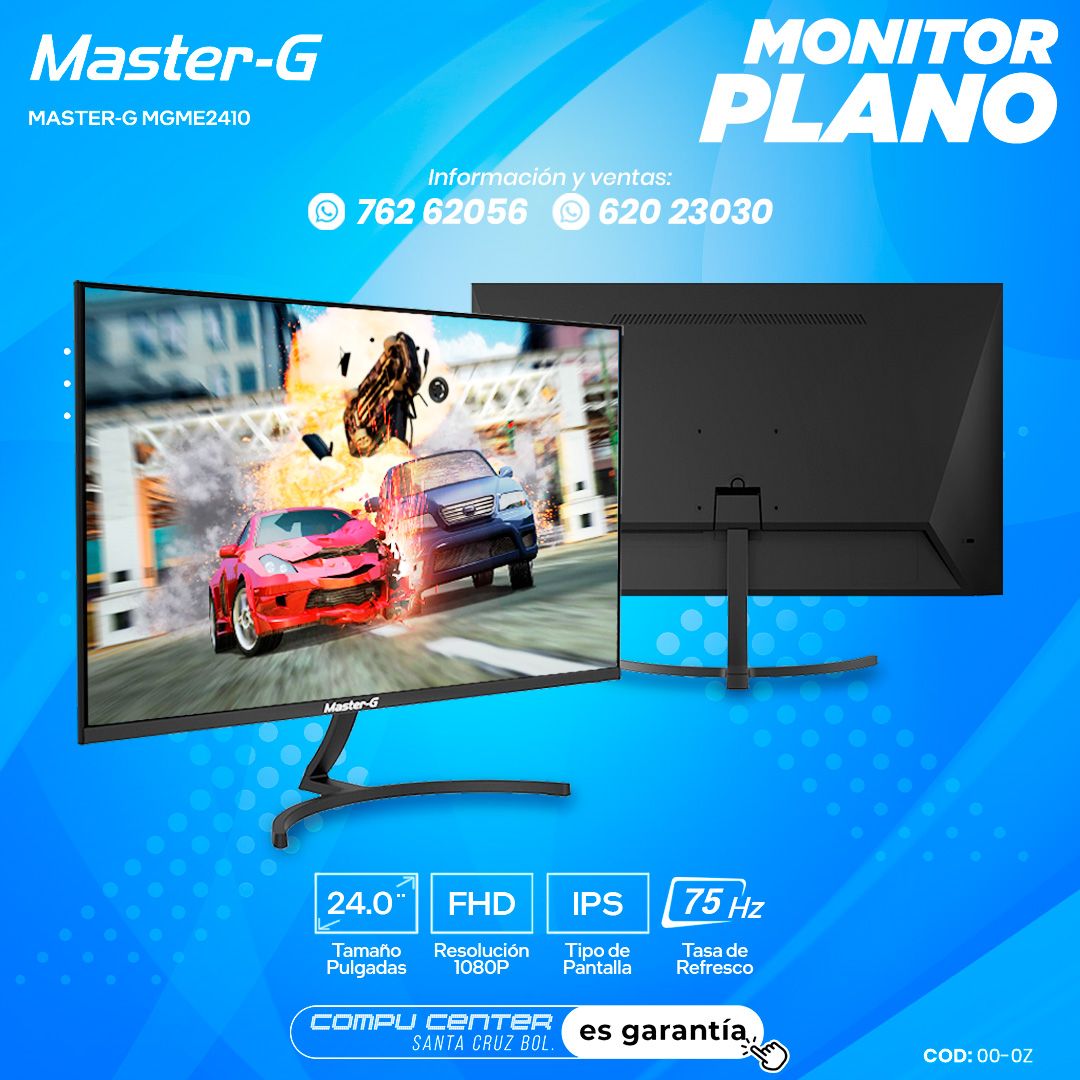 MASTER-G MGME2410 / 24.0¨ FHD / MONITOR PLANO / PANEL IPS / FRECUENCIA 75HZ