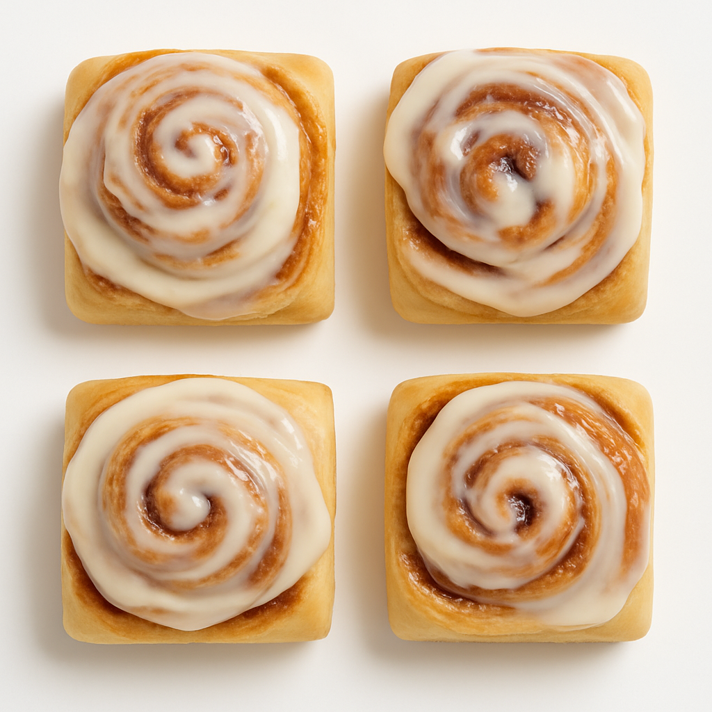 Cinnamon Rolls - Frozen (4 small / 2 large) / Rollos de Canela - Congelados (4 pequeños / 2 grandes)