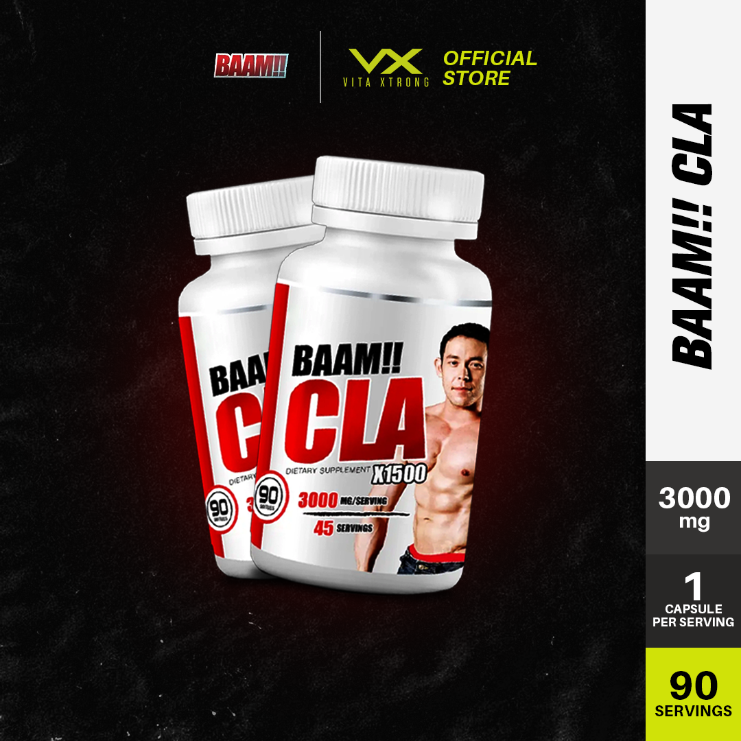 BAAM!! CLA X1500 3000mg (90 Capsules) | Fat Burner, Lean Muscle, Weight Loss, Boost Metabolism