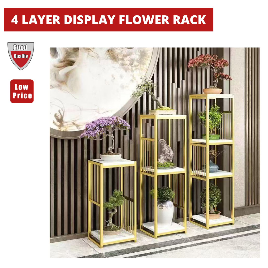 4 LAYER DISPLAY FLOWER RACK
