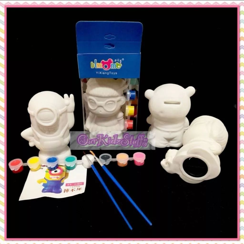 Children’s DIY Piggybank Coin Bank Painting Kit - Small