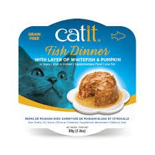 Catit Fish Dinner, Whitefish & Pumpkin 80 g, 