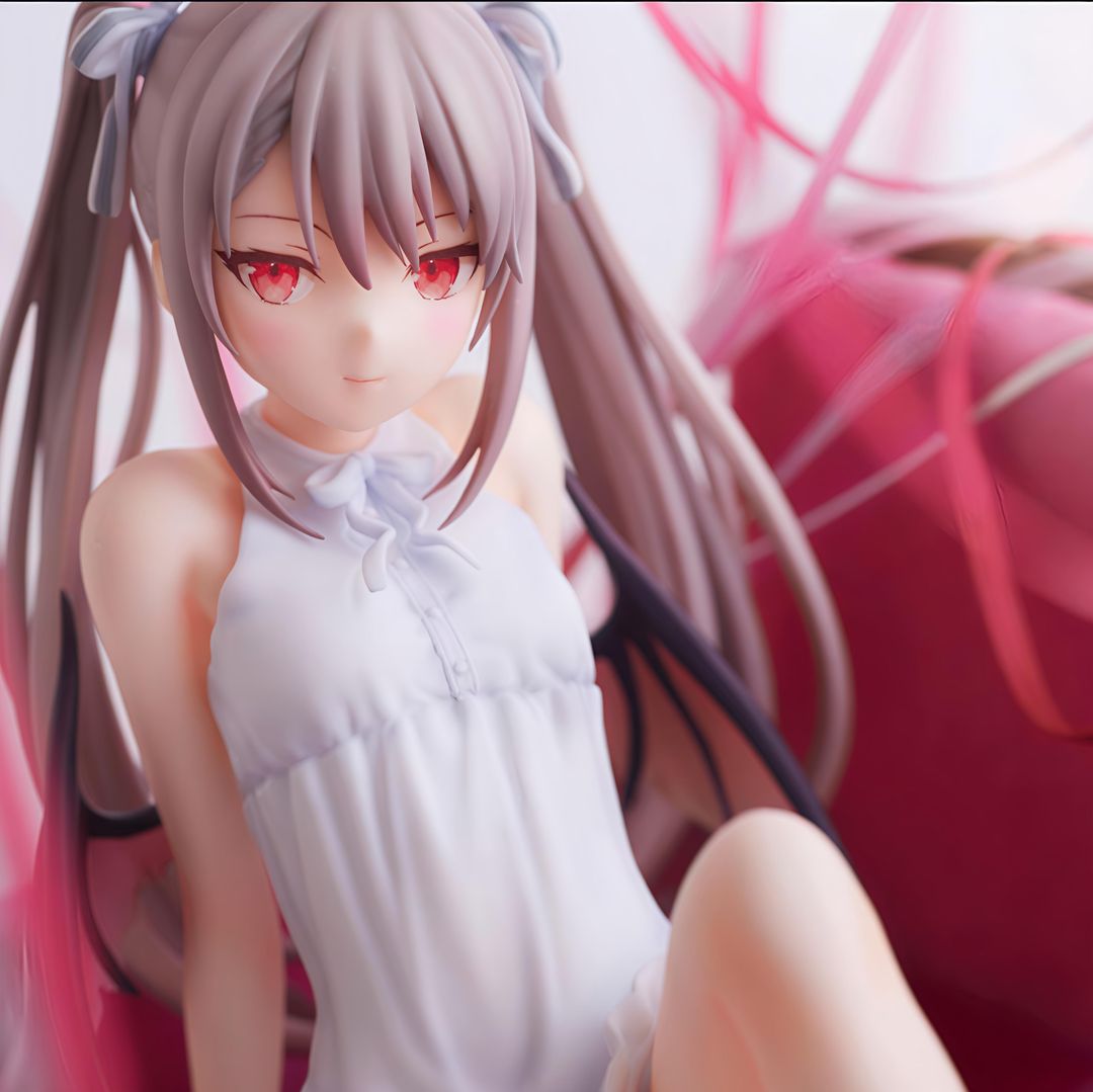 Anime Cute Devil Girl Figure | Twin Ponytails & Red Eyes, Must-Have for Collectors!