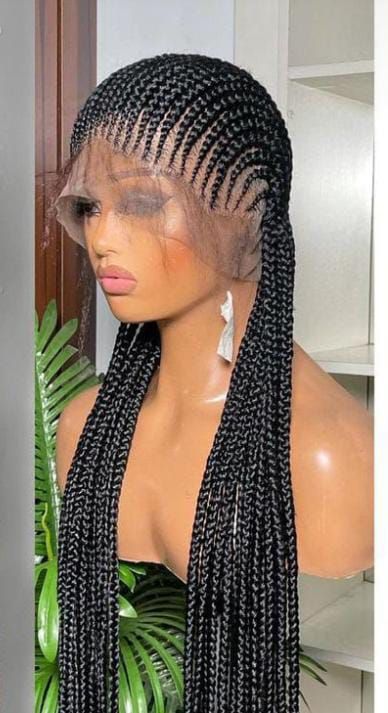 Straight All back cornrow 