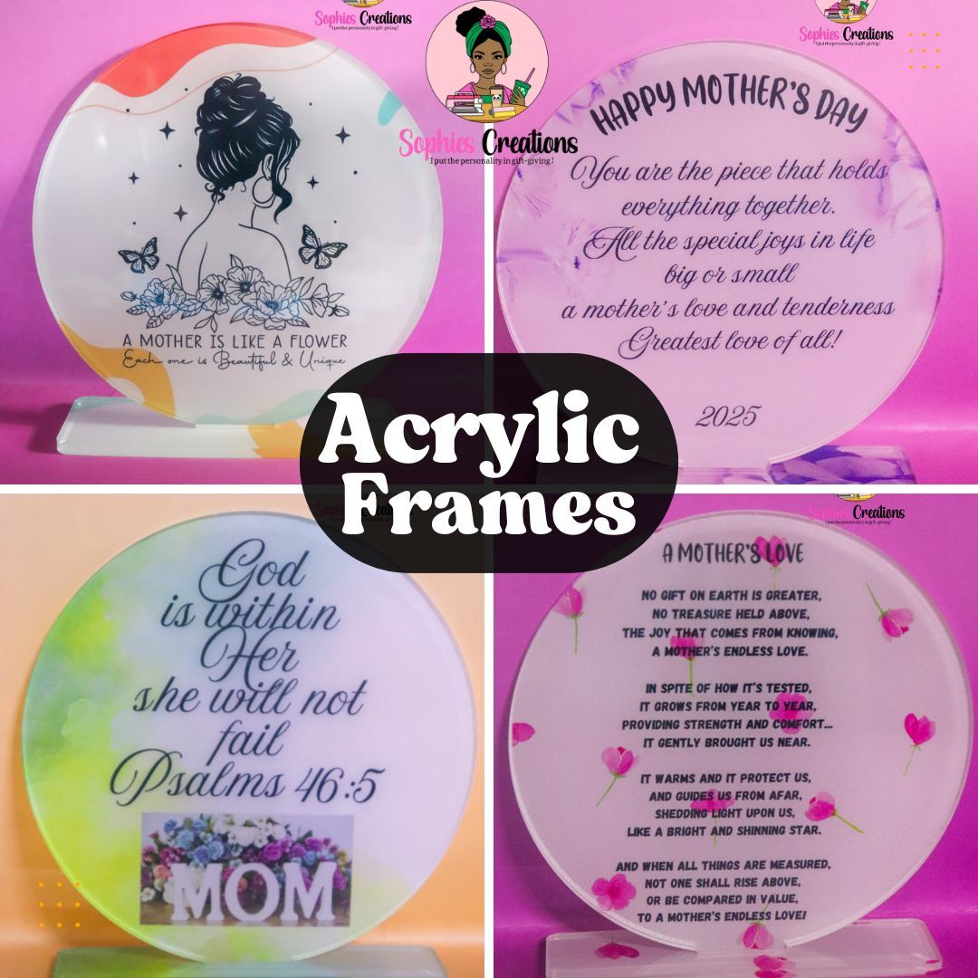 Acrylic round Frames