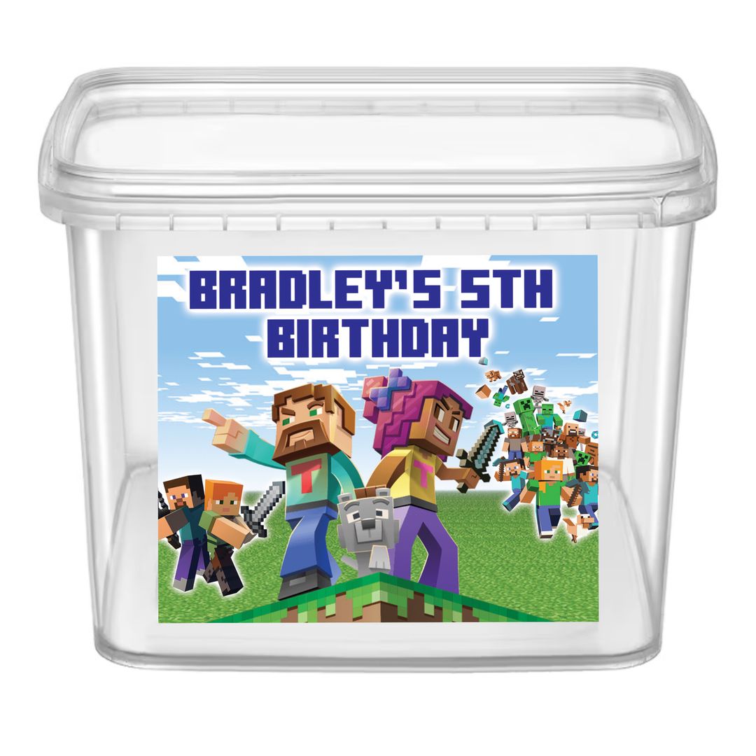  CLEAR SQUARE PARTY BUCKETS (EMPTY)