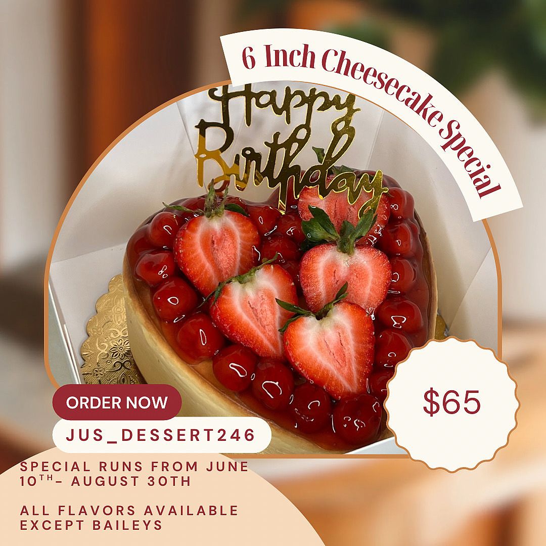6 INCH CHEESECAKE SUMMER SPECIAL