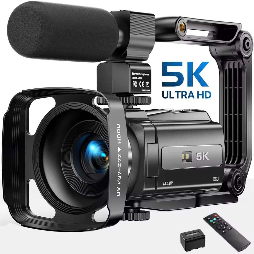 Sonida Professional 5K Video Camera Full HD 3.0 Inch Camcorder with 16X 48.0 Mega Digital Dslr Handy Vlog 3.0 Inch HDV 4.8