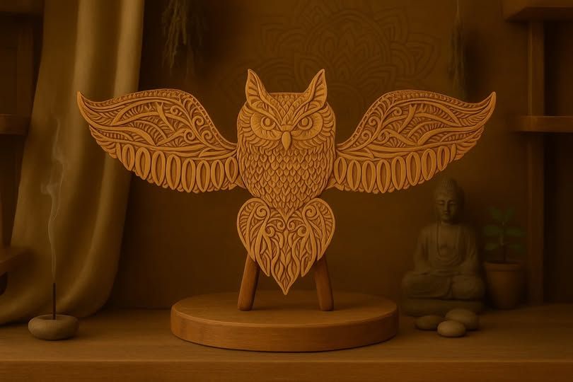 Owl of Wisdom Zenwood Carving