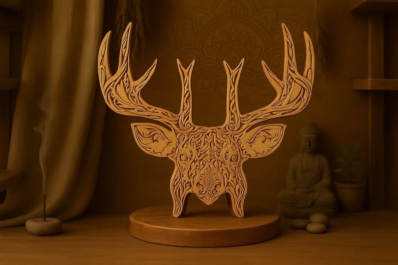 Horned Gatekeeper Zenwood Carving 