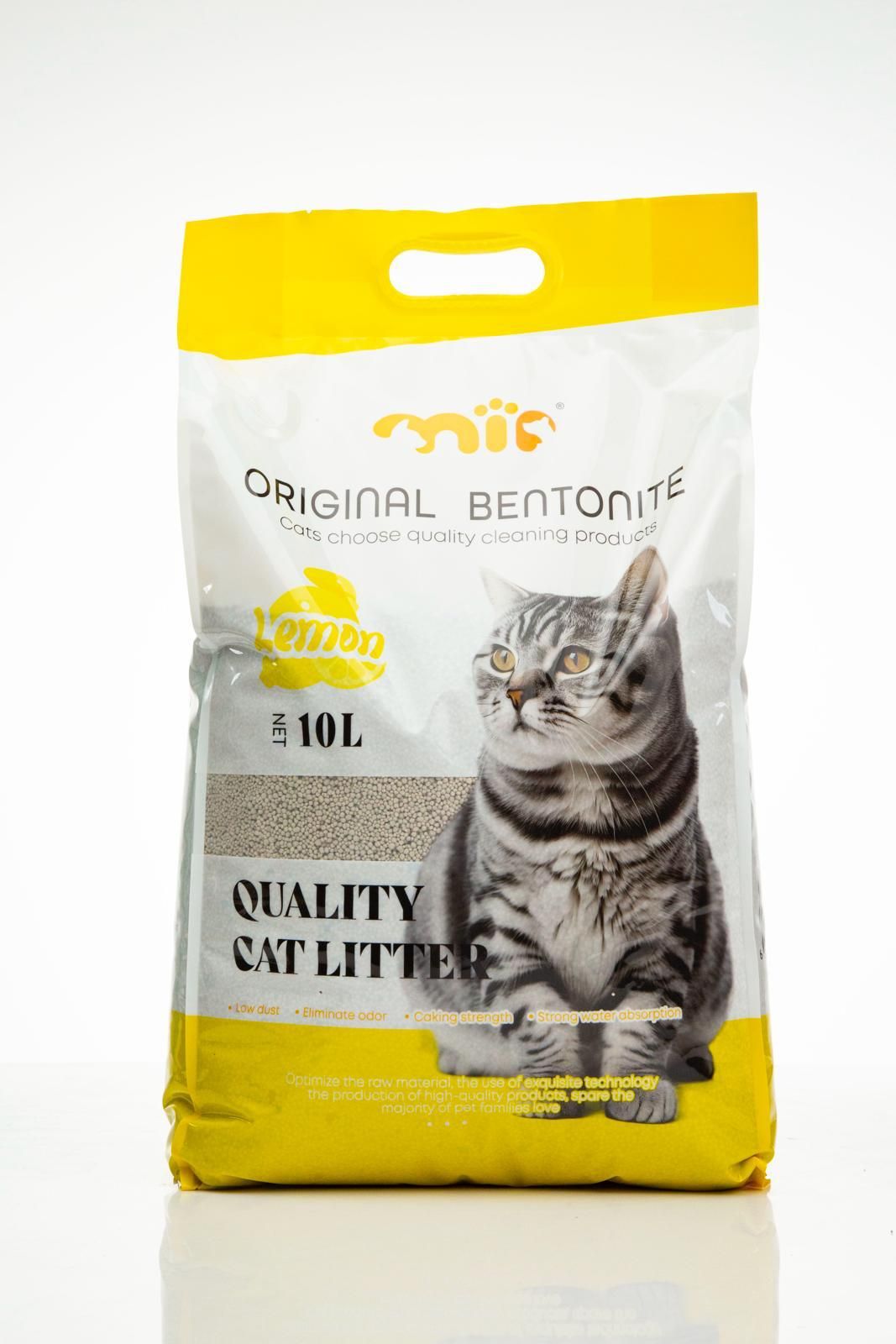 Mi Pets Benotine White Cat Litter Lemon 10L