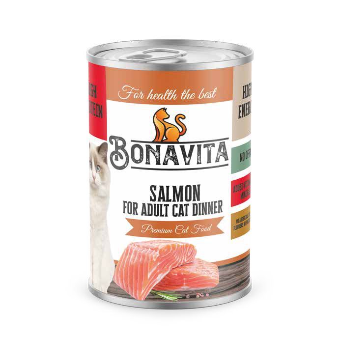 Bonavita Adult Cat Salmon Flavor Chunks in Gravy � 400 g