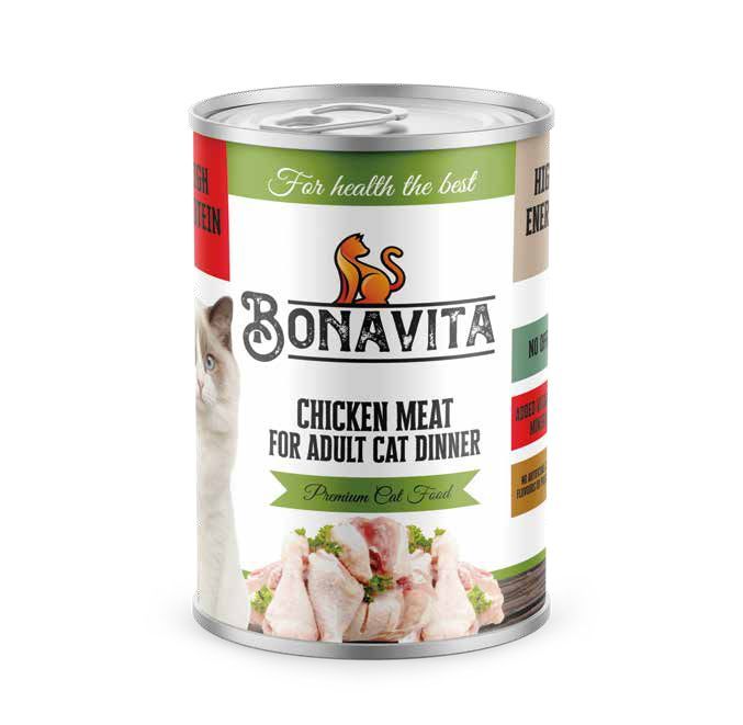 Bonavita Adult Cat Chicken Chunks in Gravy - 400 g