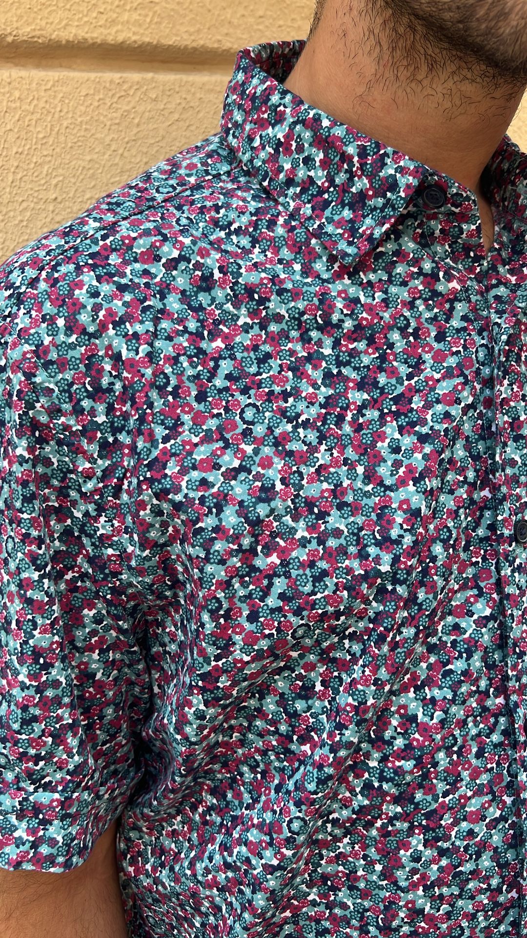 Micro Floral Print Shirt