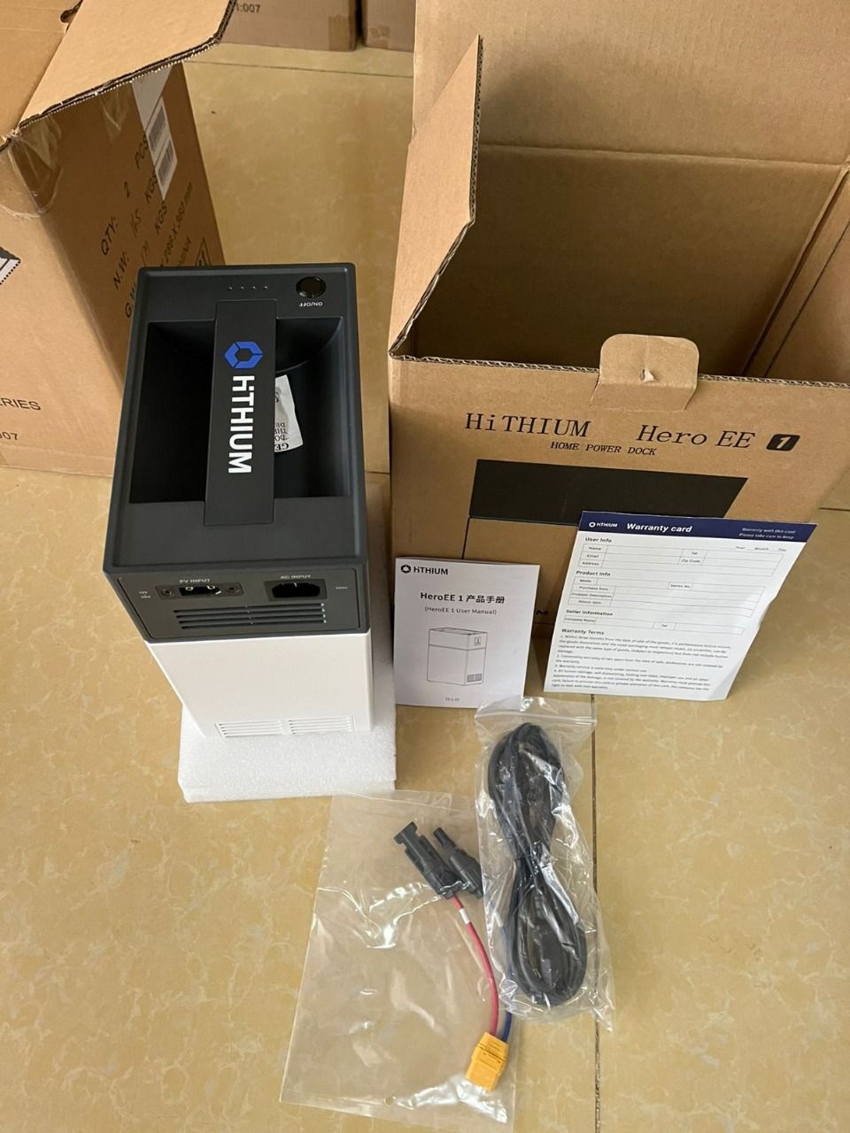 Portable Powerbank Station Solar Power Lithium 3 In 1 Inverter+Battery+Solar