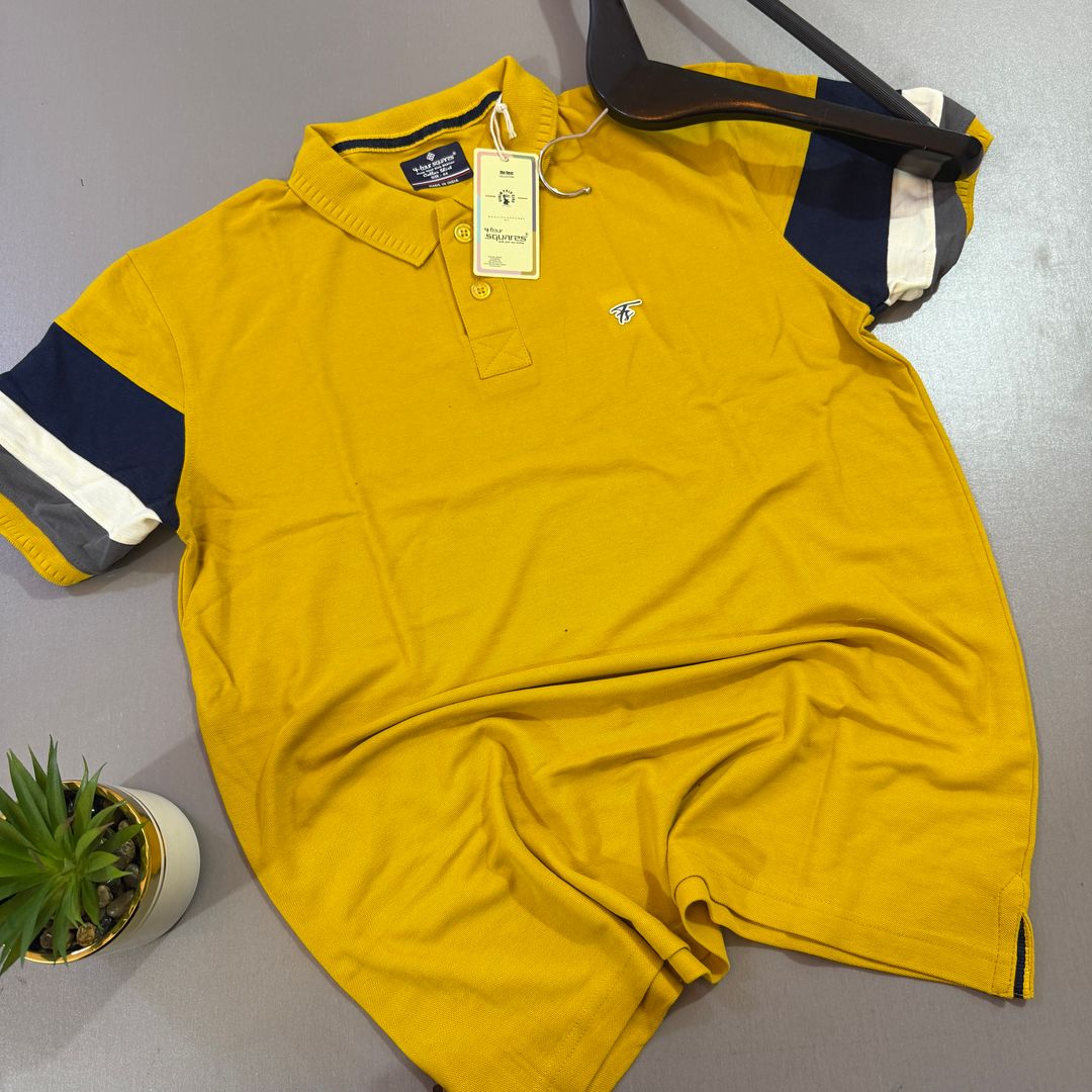 FOUR SQUARES POLO- YELLOW