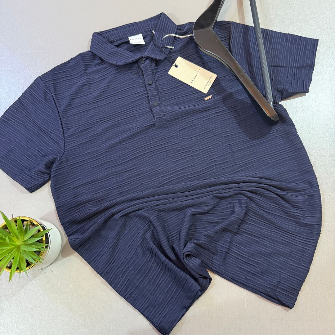 MENOLOGY POLO - BLUE BLACK