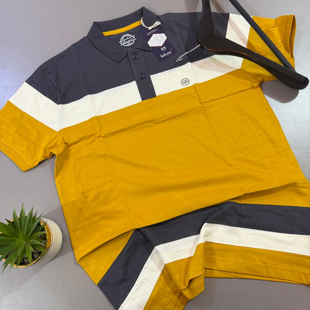 VOLUME-9 STRIPPED POLO- 02