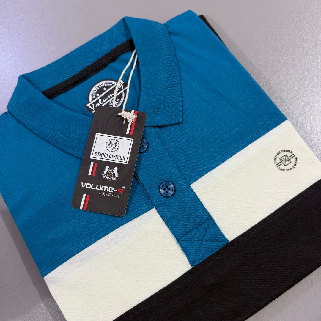 VOLUME-9 STRIPPED POLO- 04