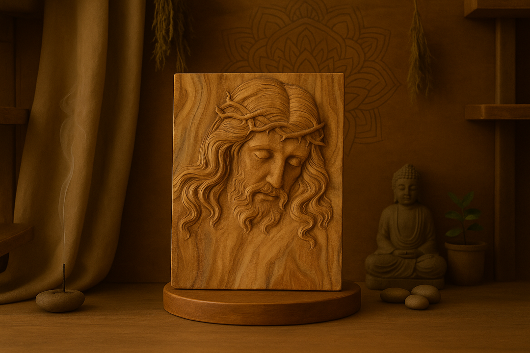 Crown of Mercy Olivewood Carving