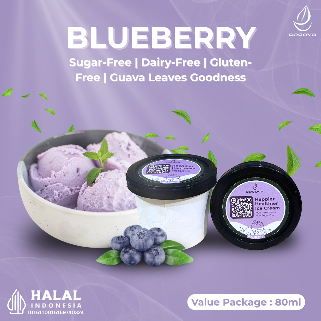 COCOVA Blueberry - Value Package 80 ml