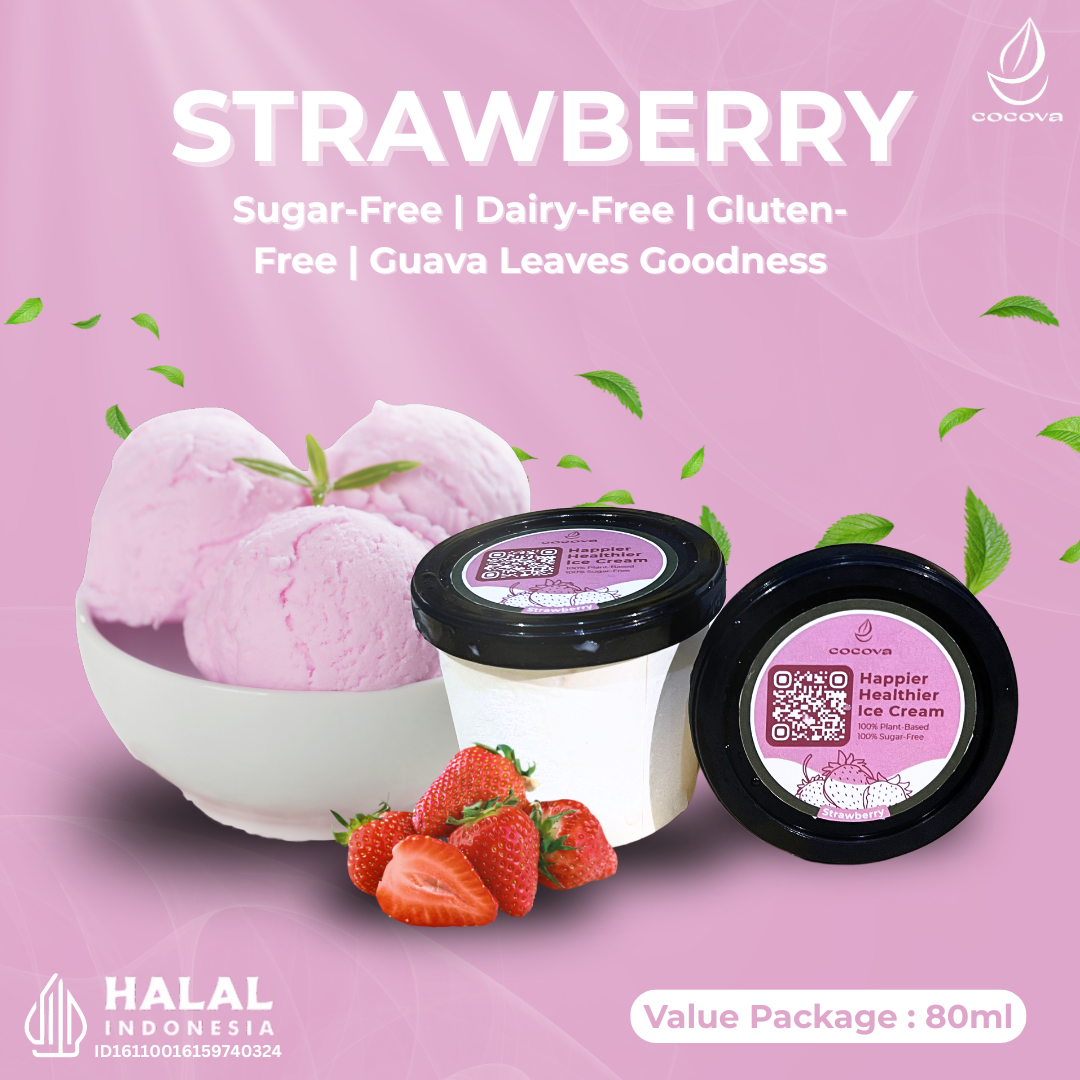 COCOVA Strawberry - Value Package 80 ml