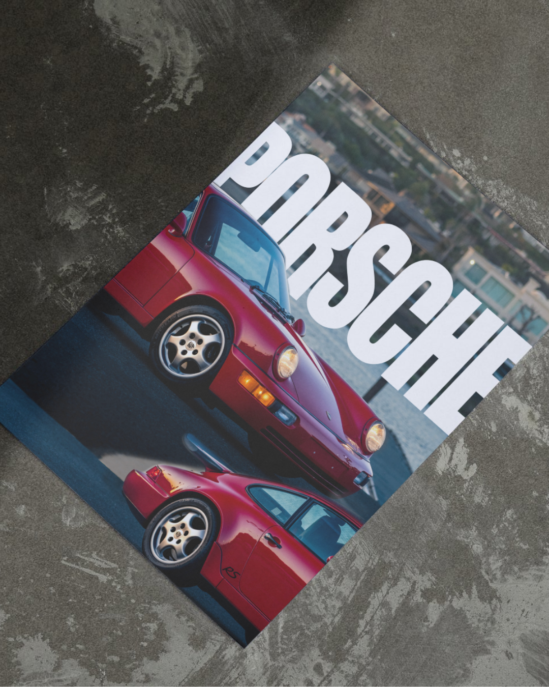 A3 Classic Porsche Plastic Semi-Glossy Poster