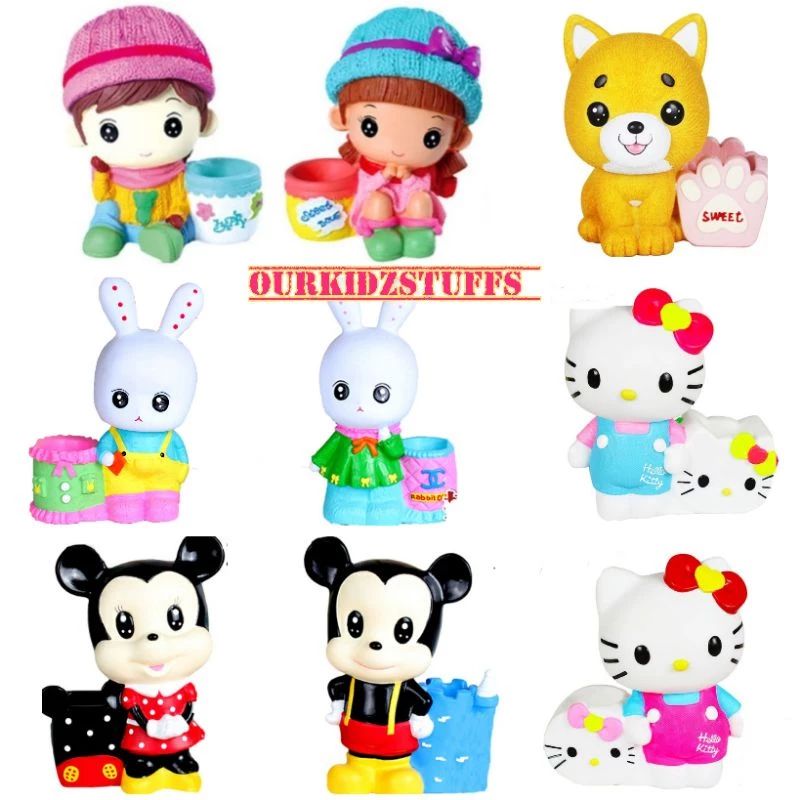 Children's Coin Bank /Piggy Bank with Stationary Holder Painting