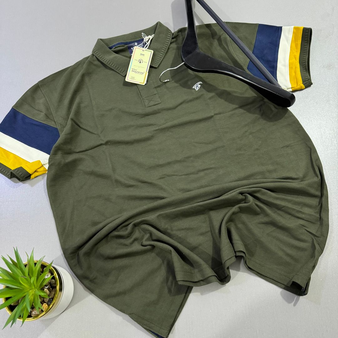FOUR SQUARES POLO- ARMY GREEN